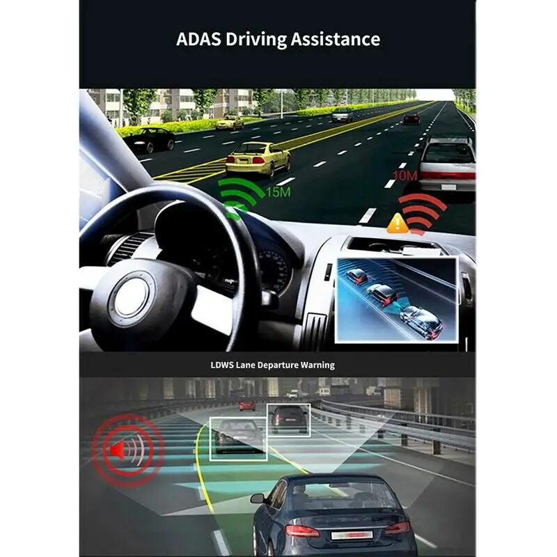12 дюймов Android 8,1 Adas Dash камера автомобиля Dvrs камера Gps Bluetooth навигация Fhd видео рекордер 4G Wifi Dvr зеркало заднего вида