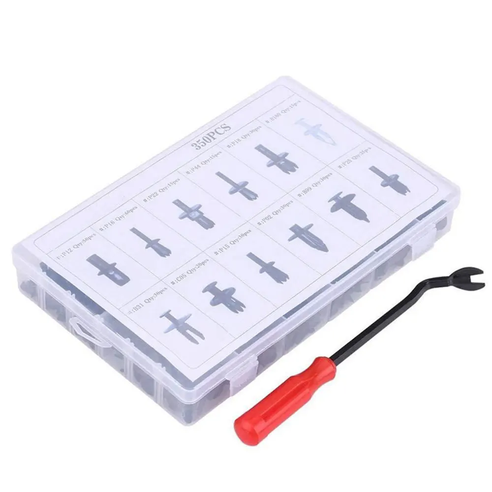 350 шт. кузова пуш ап Пластик заклепки отделка крепежных деталей литье зажим