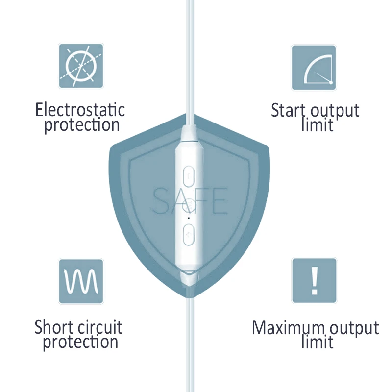 Портативный массажер для тела 6 режимов Цифровая терапия импульсный телефонный