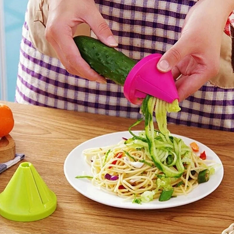 

Handheld Spiralizer Vegetable Fruit Slicer Multifunction Spiral Cutter Grater Salad Zucchini Noodle Spaghetti Maker Kitchen Tool