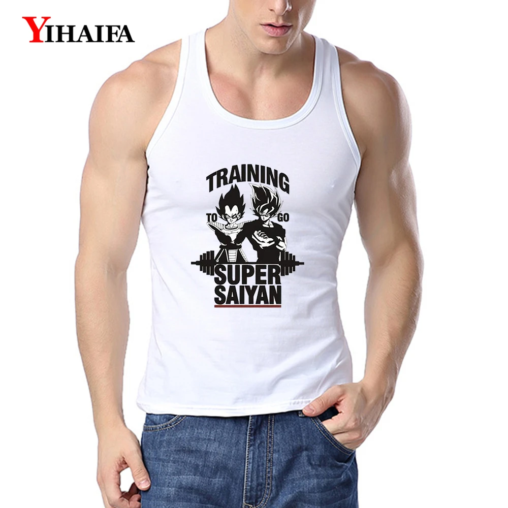 Майка YIHAIFA мужская с принтом Драконий жемчуг|Майки| |