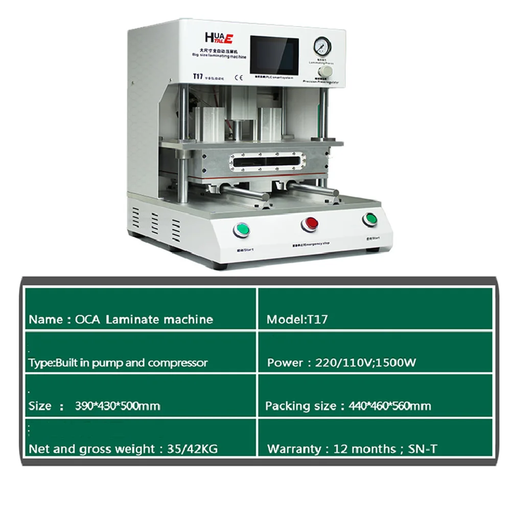 Аппарат для вакуумного ламинирования 15 дюймовых ЖК дисплеев OCA Vcacuum ламинатор iPad