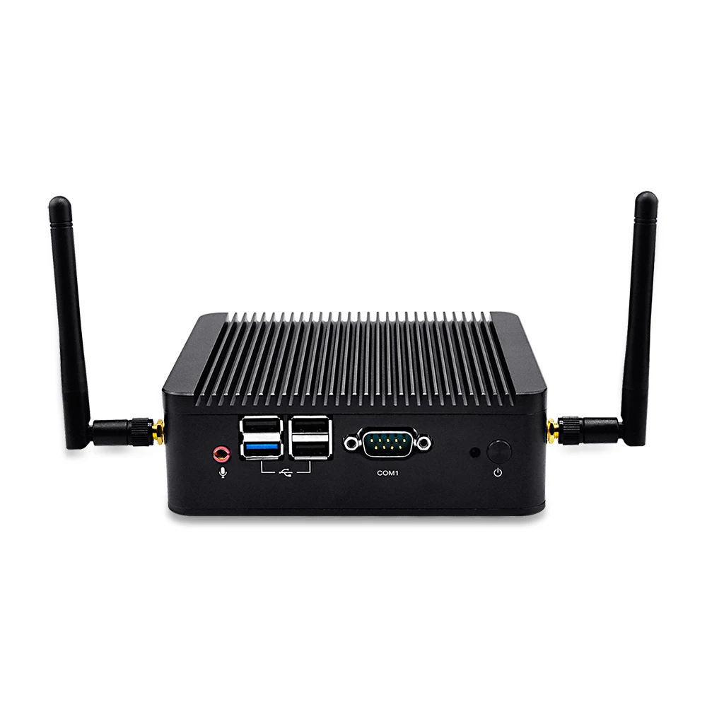 Мини-ПК Qotom Q190S Celeron J1900 четырехъядерный Два Ethernet гигабитных NIC порта LAN