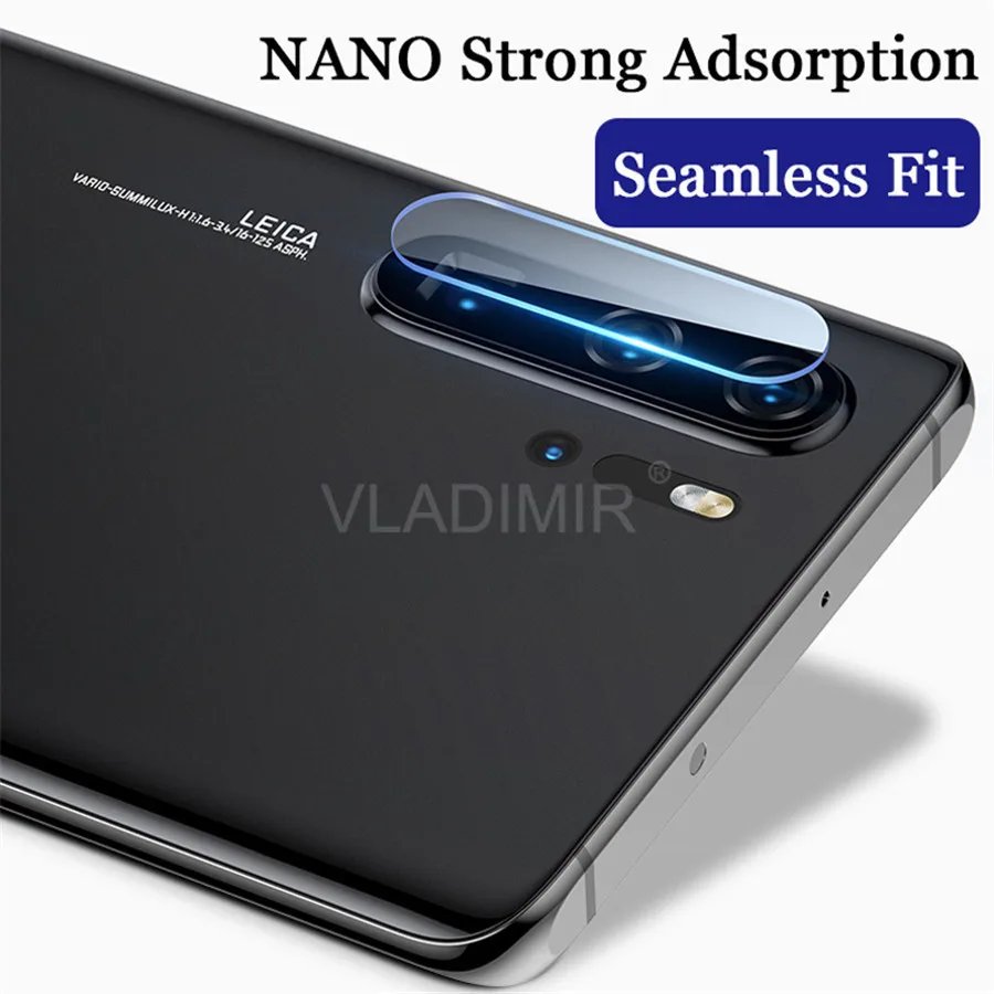Закаленное стекло + металлическое защитное кольцо для Huawei P30 P20 Honor 20 20i Nova 5 5i Pro 4