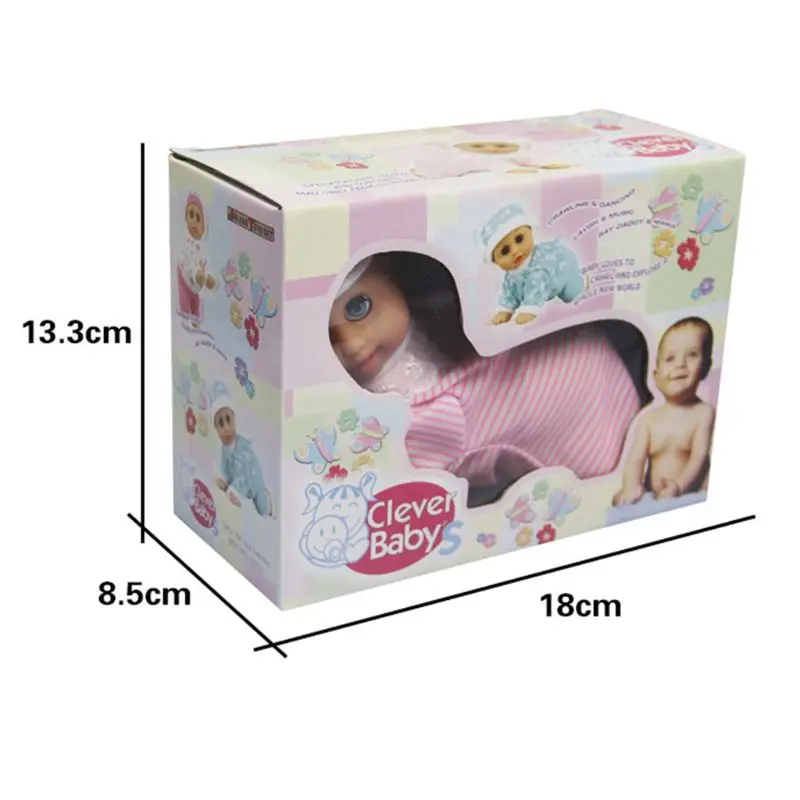 Забавная электрическая интеллектуальная кукла Смеющийся плач пение ползание