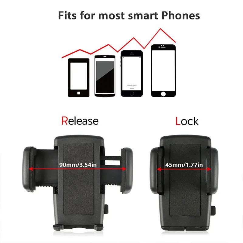 Интерьер автомобиля зеркало заднего вида смартфон держатель Кронштейн 360