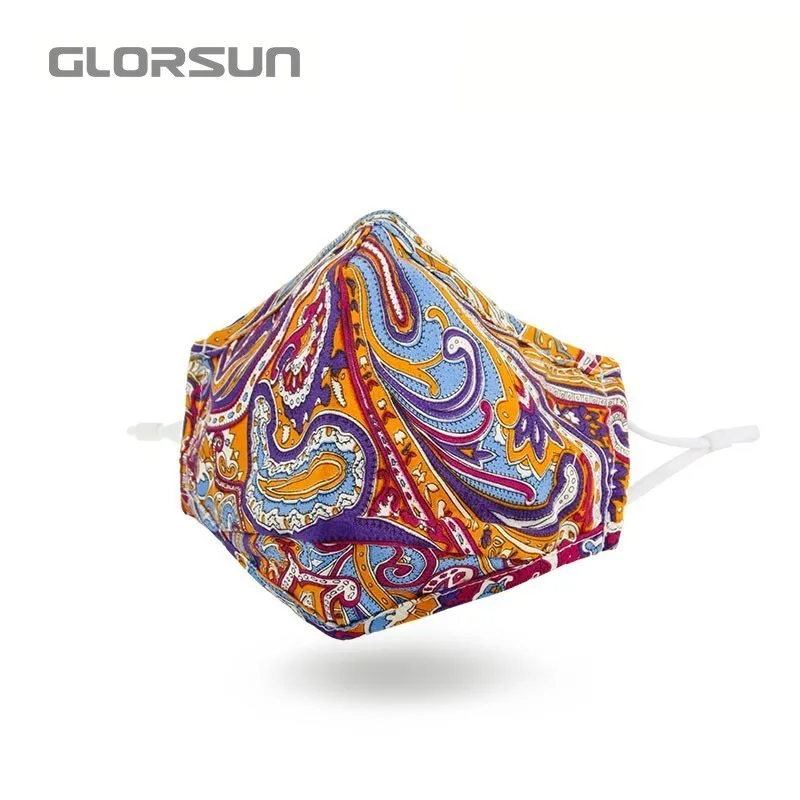 002BA008 GLORSUN моющиеся загрязнения pm2.5 n95 маска тонкой n99 воздушный фильтр анти запах смога Лето Пользовательские Хлопок пыльца пыли маска - Цвет: 002BA008