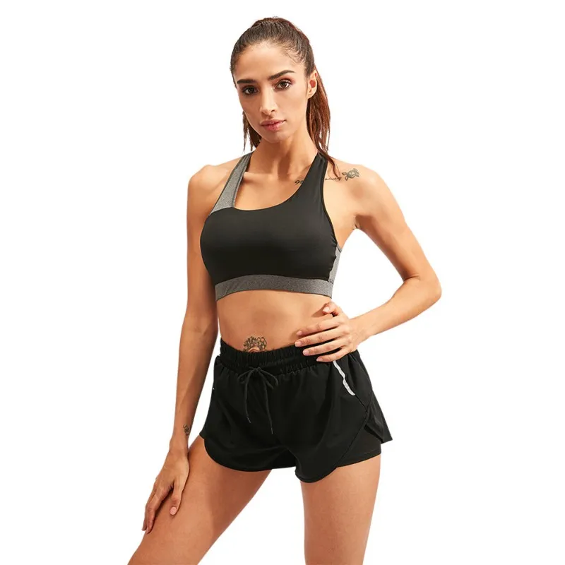 Женский спортивный бюстгальтер для йоги женские противоударные Сексуальные