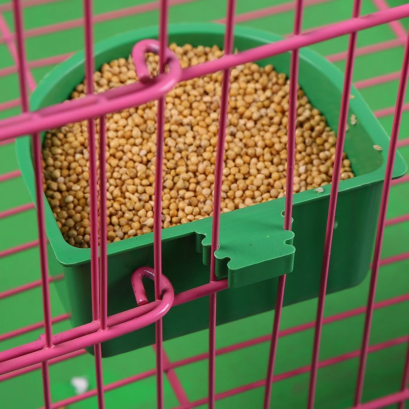 

Bird Water Bowl Plastic Universal Parrot Food Bowl Bird Feeding Dish Bird Feeder Hanging Food Water Bowl Bird Feeders Legendog