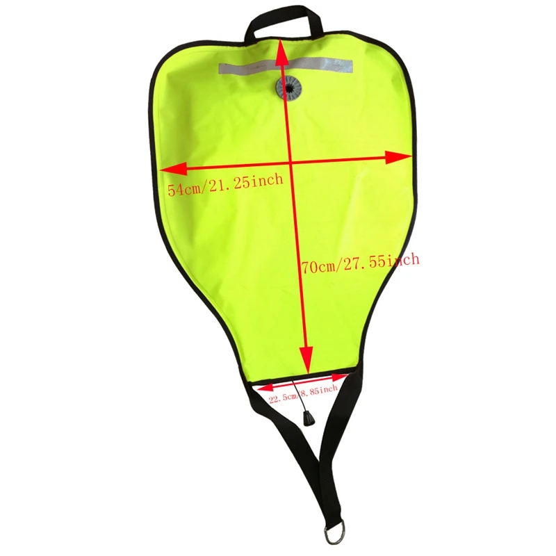 

50Lbs Diving Lifting Bag with Pressure Relief Valve Salvage Rescue