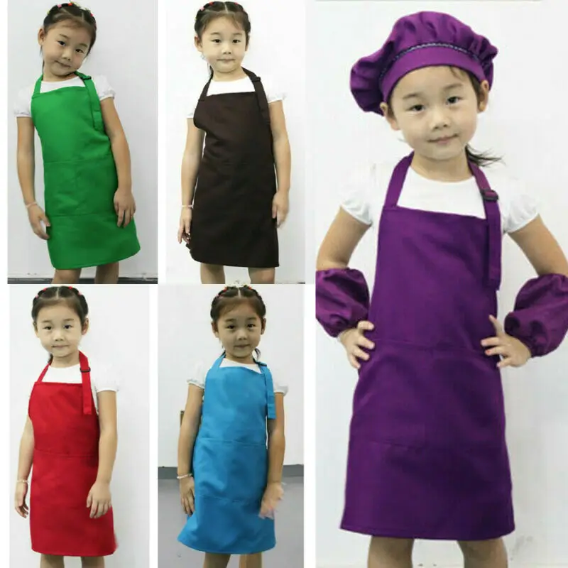 Детский фартук с передним карманом для мальчиков и девочек | Дом сад