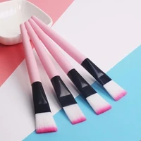 5pcs professional mask brush soft nylon makeup brushes white or pink plastic handle cosmetic make up tools convenient and clean