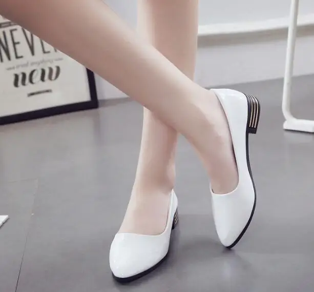Классические туфли с заостренным носком 2 см Женская Профессиональная обувь