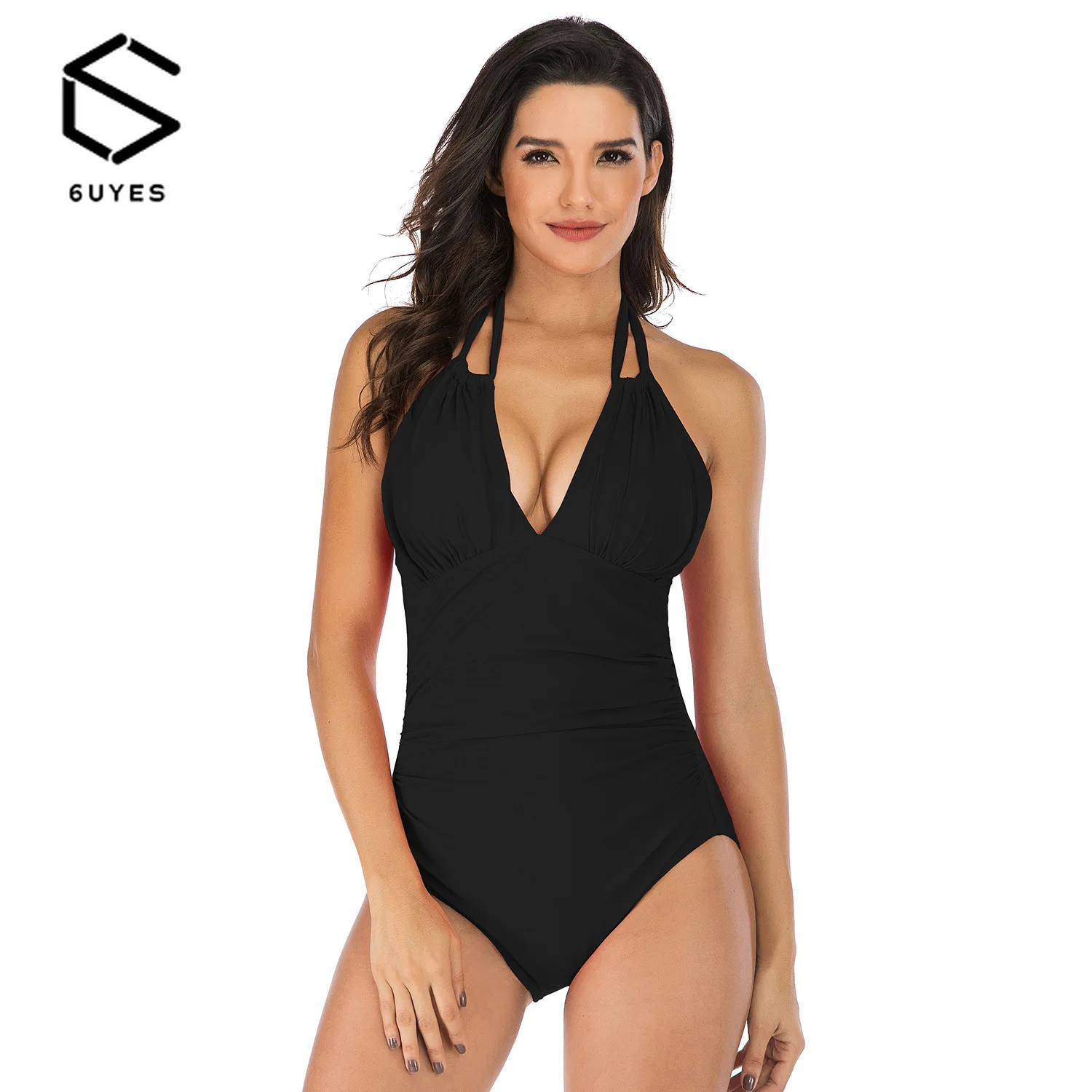 

Swimsuit women's slim and conservative one-piece swimsuit with neck bathing suit women designer swimsuit swimsuit women