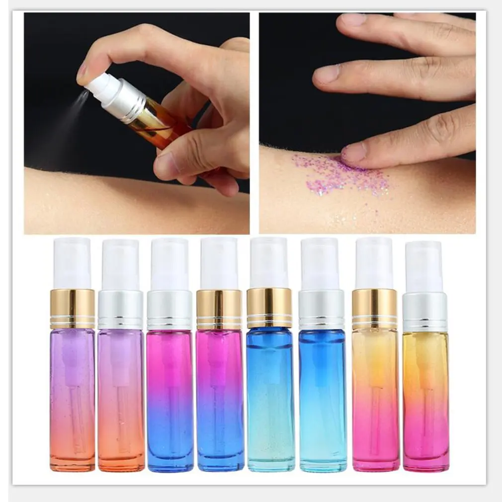 10 мл Блестящий Порошок для лица блестящий спрей тела гель татуажа фиксирующий
