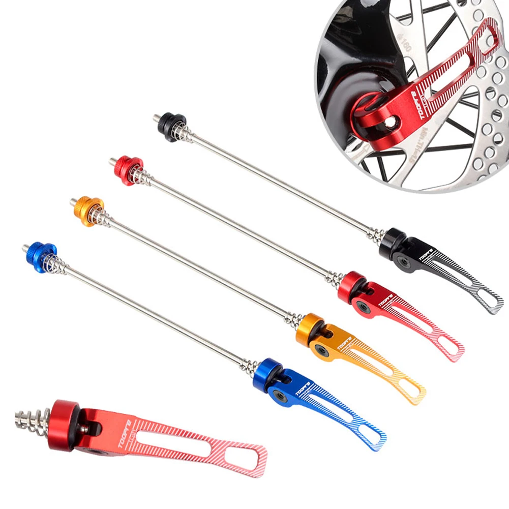 

145/185mm Bicycle Wheel Hub Skewers Front Rear Quick Release Axis Skewers Bike Clip Lever for Mountain Road Bikes New Hot