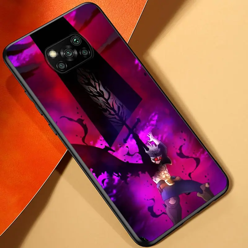 Anime Black Clover For Xiaomi POCO M3 M2 C3 X3 NFC F2 F3 Pro X2 F1 Pro Mi Play Mix 3 A3 A2 A1 6 5 lite Phone Case