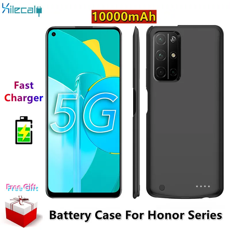 

Xilecaly Battery Case For Huawei Honor 30 20 Lite Play 4T Pro X10 Silm shockproof power bank Charger Cover For Honor V40 V30 Pro
