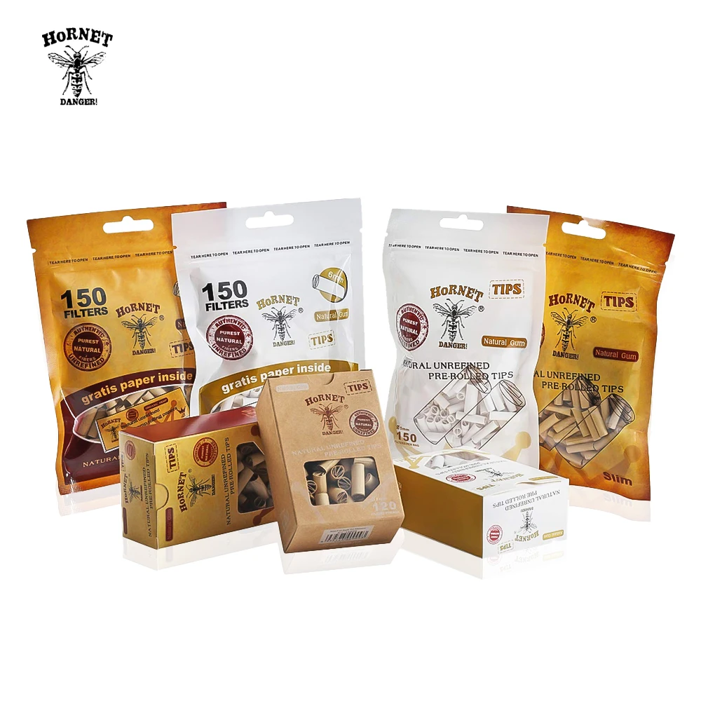HORNET опасность 150 x натуральная жвачка 5 мм/6 мм тонкая рулонная бумага
