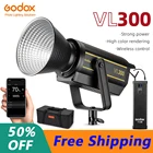 Godox VL300 светильник для видеосъемки 300 Вт 5600K Bowens рефлектор крепление для фотостудии Аксессуары для прямой трансляции видео Youtube лампа Tiktok