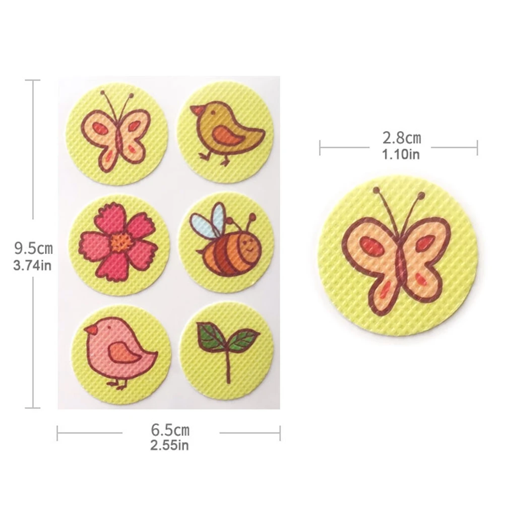 96 шт наклейки для комаров путешествия детей и взрослых репеллент стикер