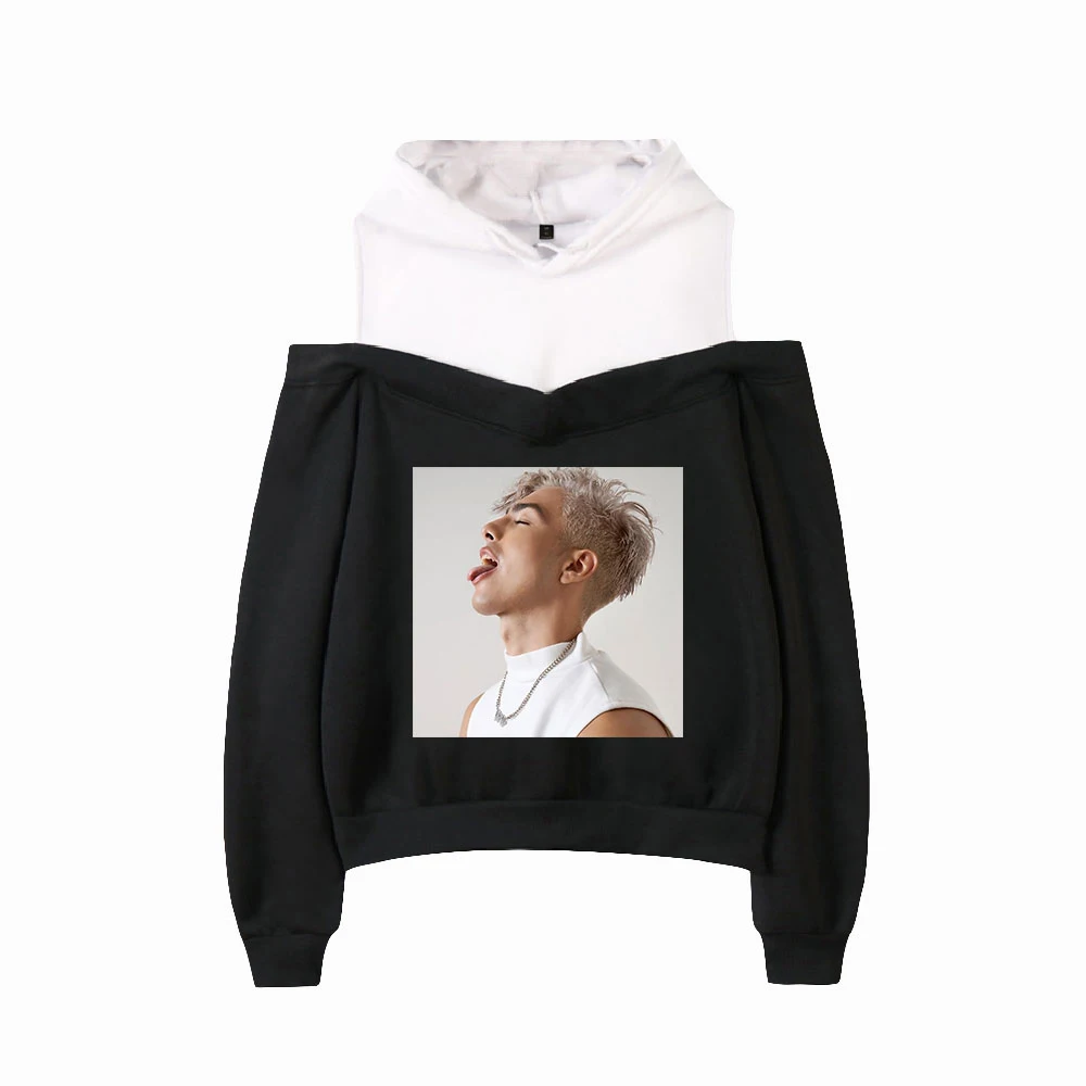 

Толстовка Naim Darrechi женская с открытыми плечами, пикантный пуловер в стиле хип-хоп, свободная худи, Уникальные топы