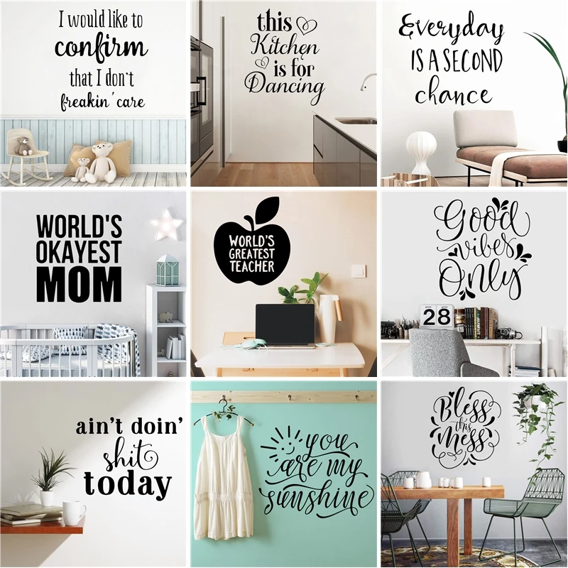 Diy подтверждение настенного искусства наклейка украшение модная для гостиной