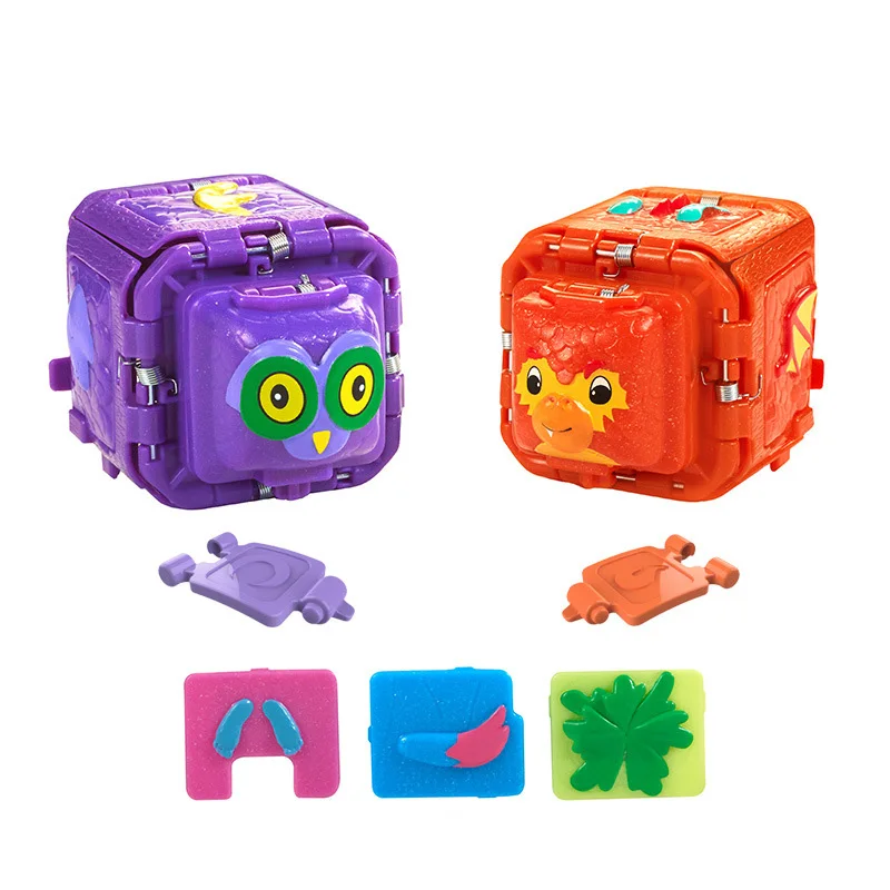 Kuroba-Juego de adivinaci&oacute;n de dedo, juguetes educativos de deformaci&oacute;n, Rock-Paper-Scissors, Batalla, ni&ntilde;o y ni&ntilde;a, juguetes para fiesta familiar, 2 unids/set por juego-3