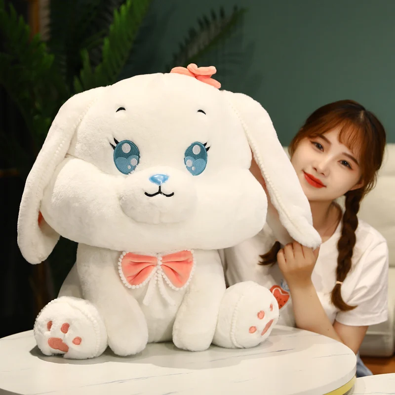 

25-55cm cute cartoon plush toy rabbit simulation rabbit fur comfortable fabric girl accompany sleeping pillow Juguetes de peluch