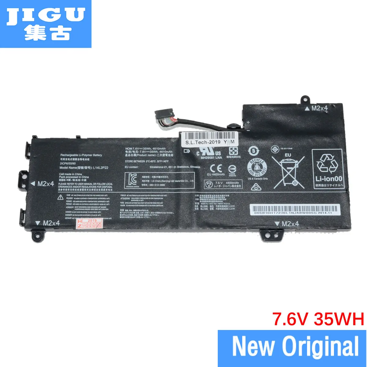Оригинальный аккумулятор для ноутбука JIGU L14L2P22 L14M2P24 L14S2P22 LENOVO E31 80 IdeaPad 510S 13 U31 U41 70 7 6