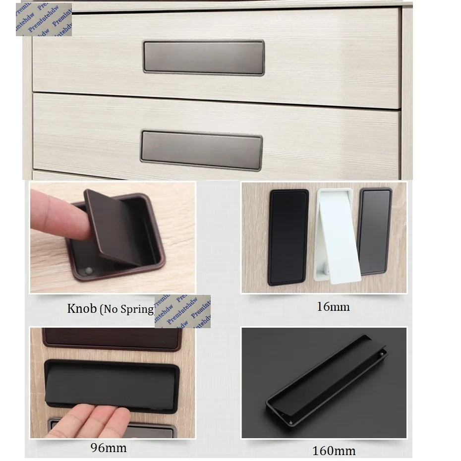 2 шт. покрытый цинком и утопленный мебельный ящик для шкафа пружинный защитный