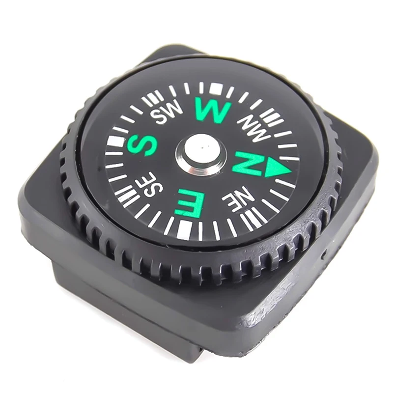 

Mini Watch Strap Button Compass for Paracord Bracelet Survival Mini Pocket Compass Outdoor Hiking Camping Accessories