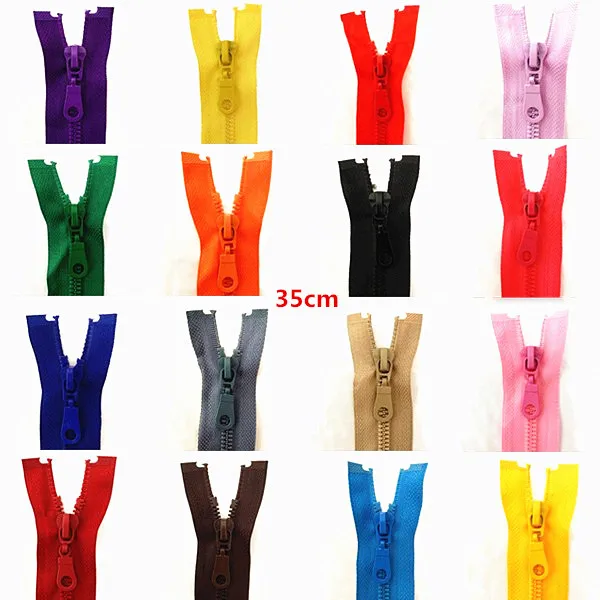 2 шт. по 5 #35 см (14 дюймов) молния из смолы автоматический замок для защиты