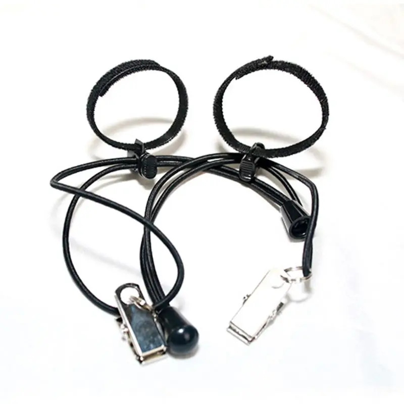 

12 Pcs/Pack Background Cloth Clamps Photography Work Room Backdrop Clips Holder 200mm/7.87inch Adjustable Elastic Cord C7AA