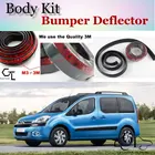 Дефлектор губ бампера для Citroen Berlingo donинвестир Orion M Передняя юбка спойлера для тюнинга фанатов TopGearкомплект кузоваполоса