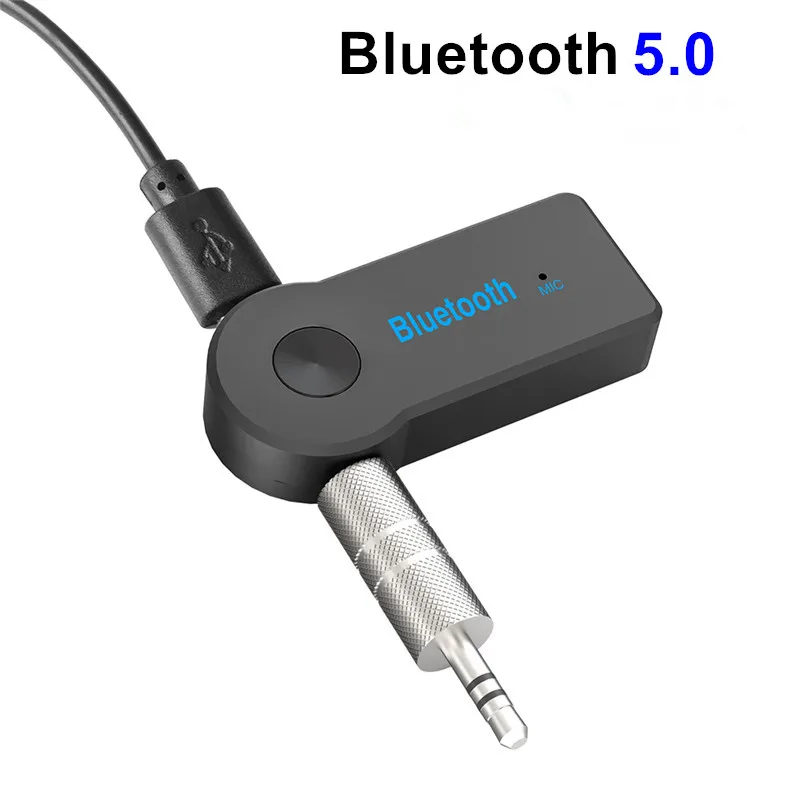 iZhuoKe Adaptador Bluetooth 5.0 USB,Receptor Bluetooth USB &Transmisor Bluetooth USB con 3.5mm Cable de Audio,para PC/TV/Auriculares/Altavoces/Radio 