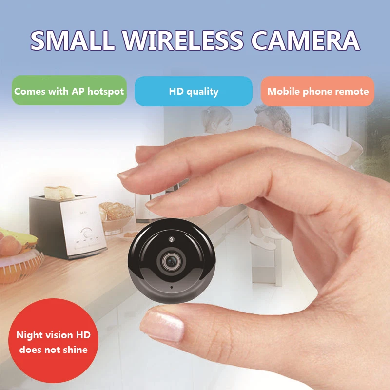 1080P Беспроводная мини Wi-Fi камера домашняя Камера Безопасности IP CCTV наблюдения ИК
