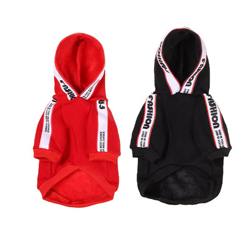 

Dog Warm Hoodies Pet Autumn and Winter Season Plus Velvet Padded Dog Coat Personality Hoodie Small and Medium-sized Dog Clothes