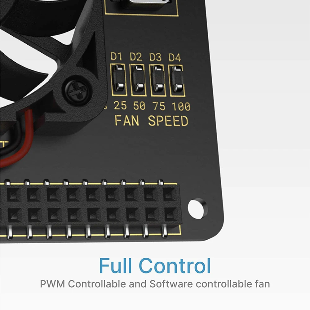 Raspberry Pi 4 Argon Fan HAT с кнопкой питания PWM управляемое по для 3 Model B + 4B/3B +/3B | Компьютеры и