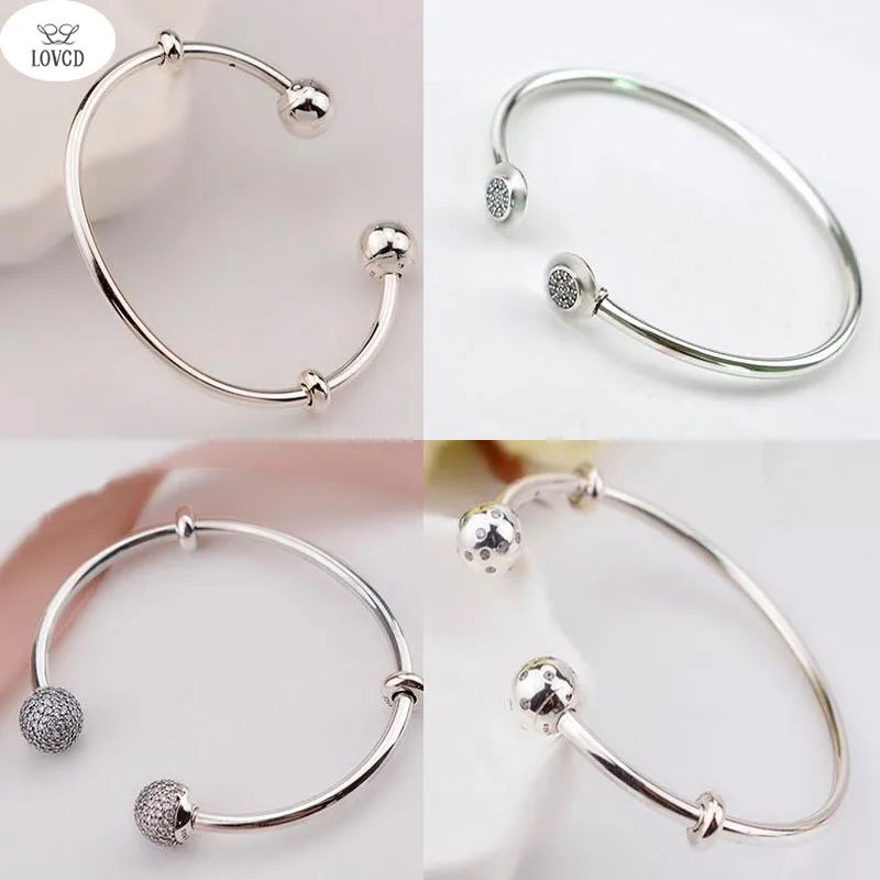 925 silver Bracelet Hot DIY Snake Chain Charm Bracelet Female Personality Jewelry For Women Making Free shipping