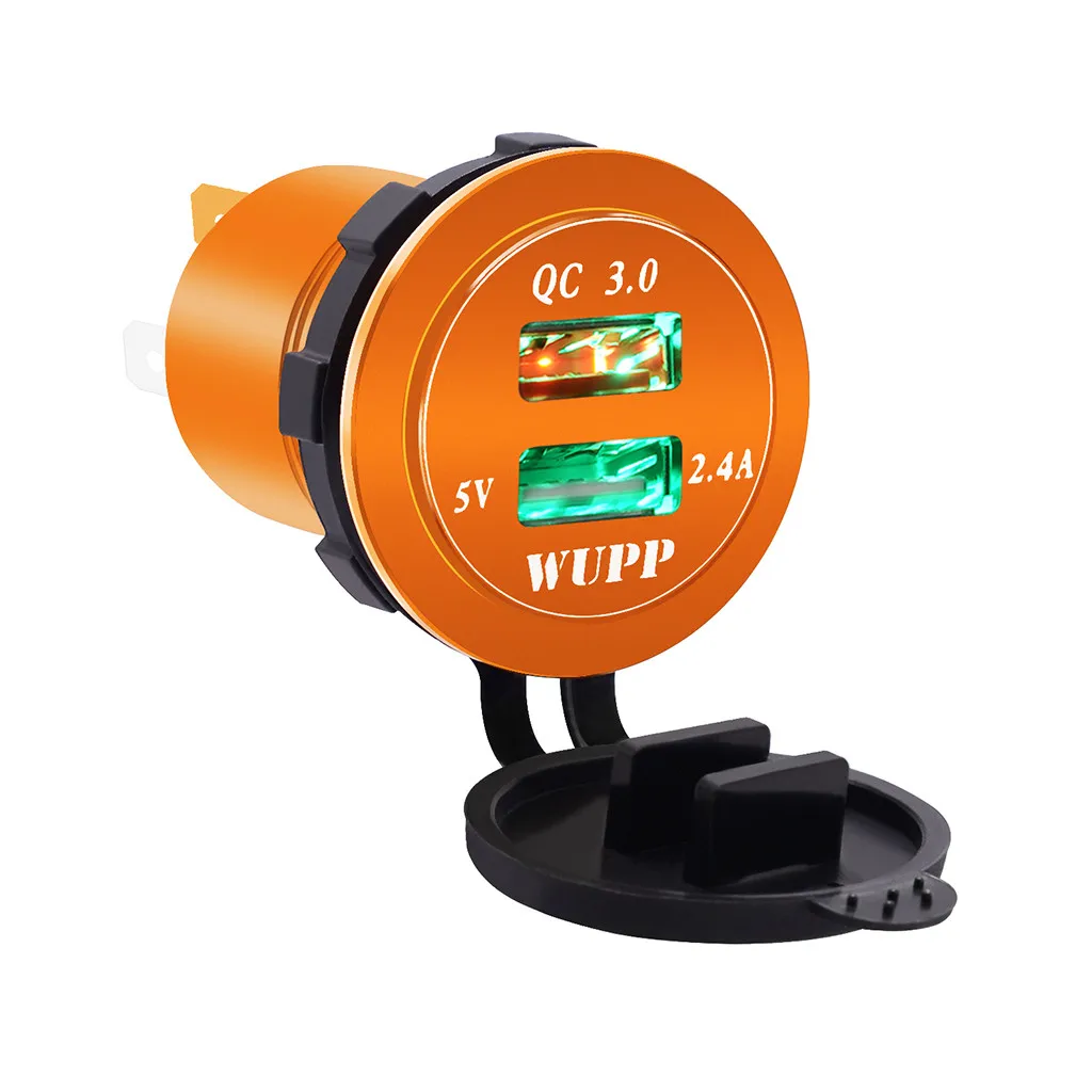 MOSUNX двойное USB Автомобильное быстрое зарядное устройство 30 Вт Быстрая зарядка QC 3