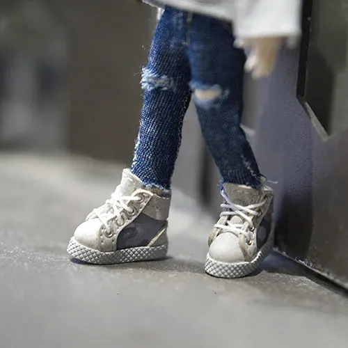 OB11 doll shoes are suitable for 1/12 size fashion joker outdoor style leisure camouflage board shoes black white brown  so on