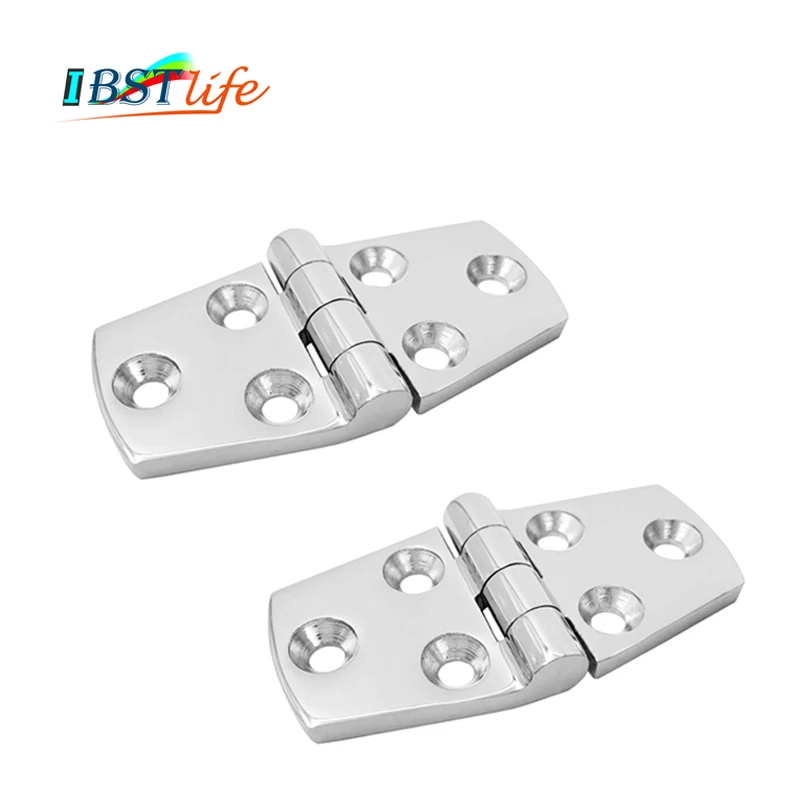 

2PCS 38*76mm Heavy Duty SS 316 marine grade cast Boat Caravan RV Deck Cabinet Drawer Door Strap Butt Hinge Hardware