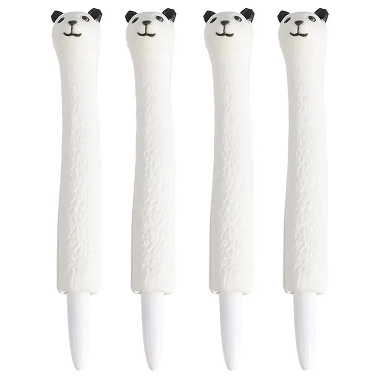 

4pcs Stress Relief Pens Slow Recovery Cartoon Alpaca Neutral Pen Stationery