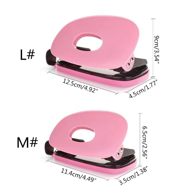 

Handheld Two Hole Puncher 2 Ring Puncher 20 Sheets Capacity with Confetti Bin