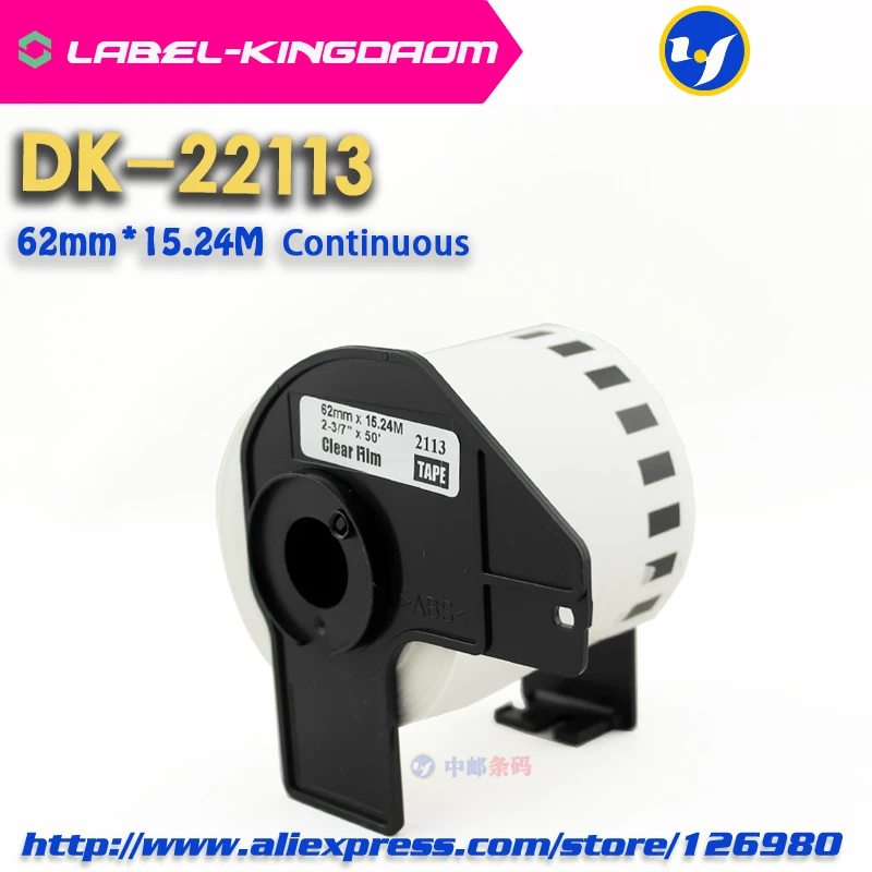 1 рулон совместимый DK-22113 этикетка 62 мм * 15 24 м Непрерывная Совместимость для