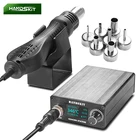 Тепловая пушка 700 Вт, Портативная паяльная станция BGA с цифровым светодиодным дисплеем для ремонта, паяльная станция T12, тепловые пушки с регулируемой температурой