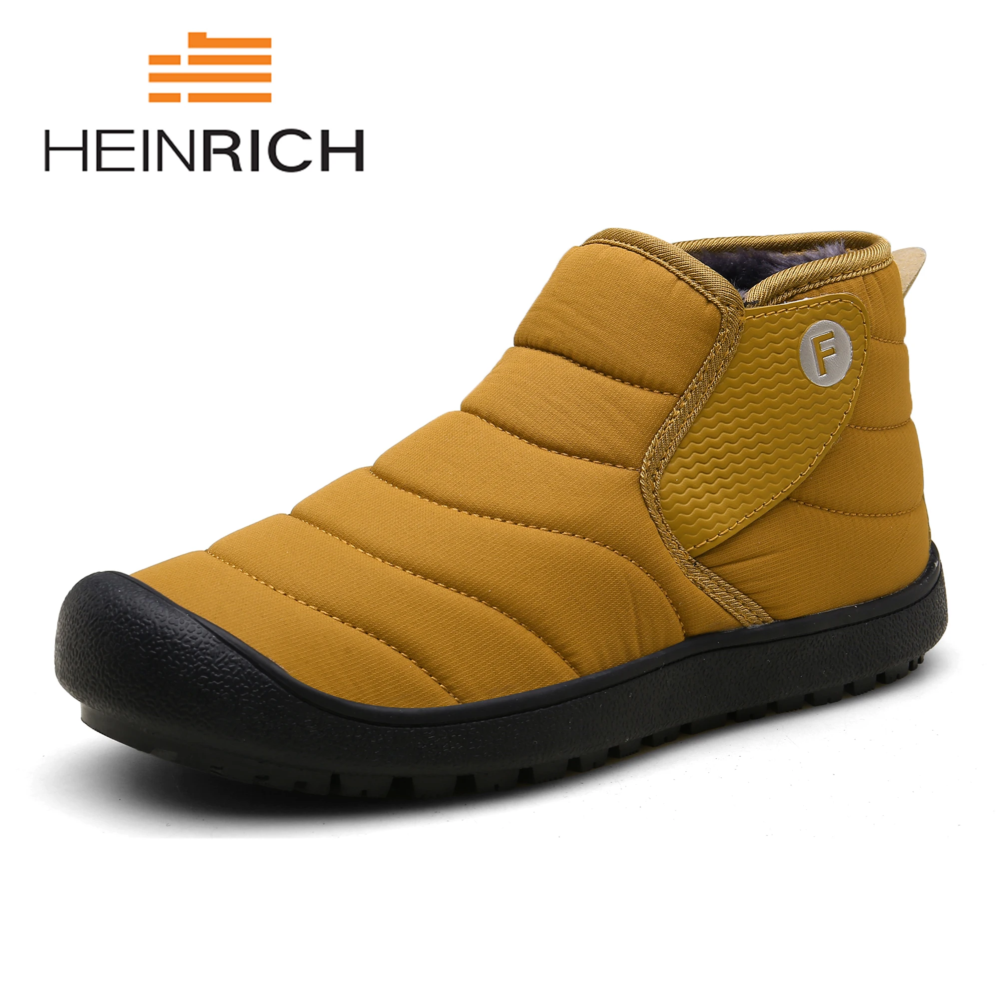 HEINRICH/2019 брендовая качественная зимняя обувь Мужские Теплые ботильоны модные