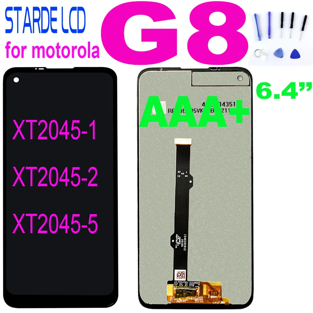Для Moto G8 ЖК-сенсорный экран XT2045-1 XT2045-2 XT2045-5 Digiziter в сборе для Motorola MotoG8 ЖК-дисплей