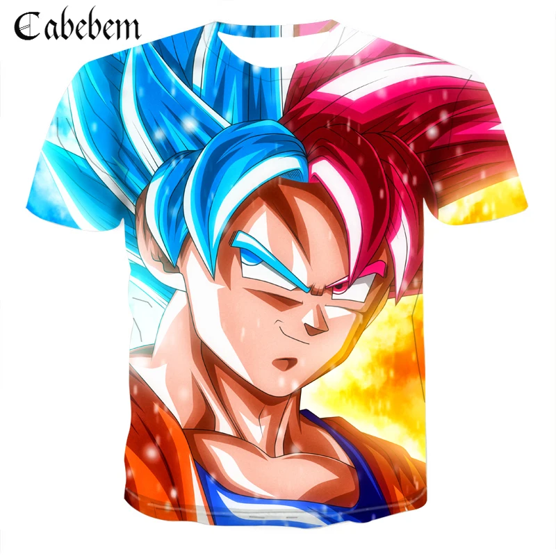 Новый 3D Dragon Ball Z Super Saiyan Shen Wukong Vegeta принт Мужская футболка с Короткими Рукавами